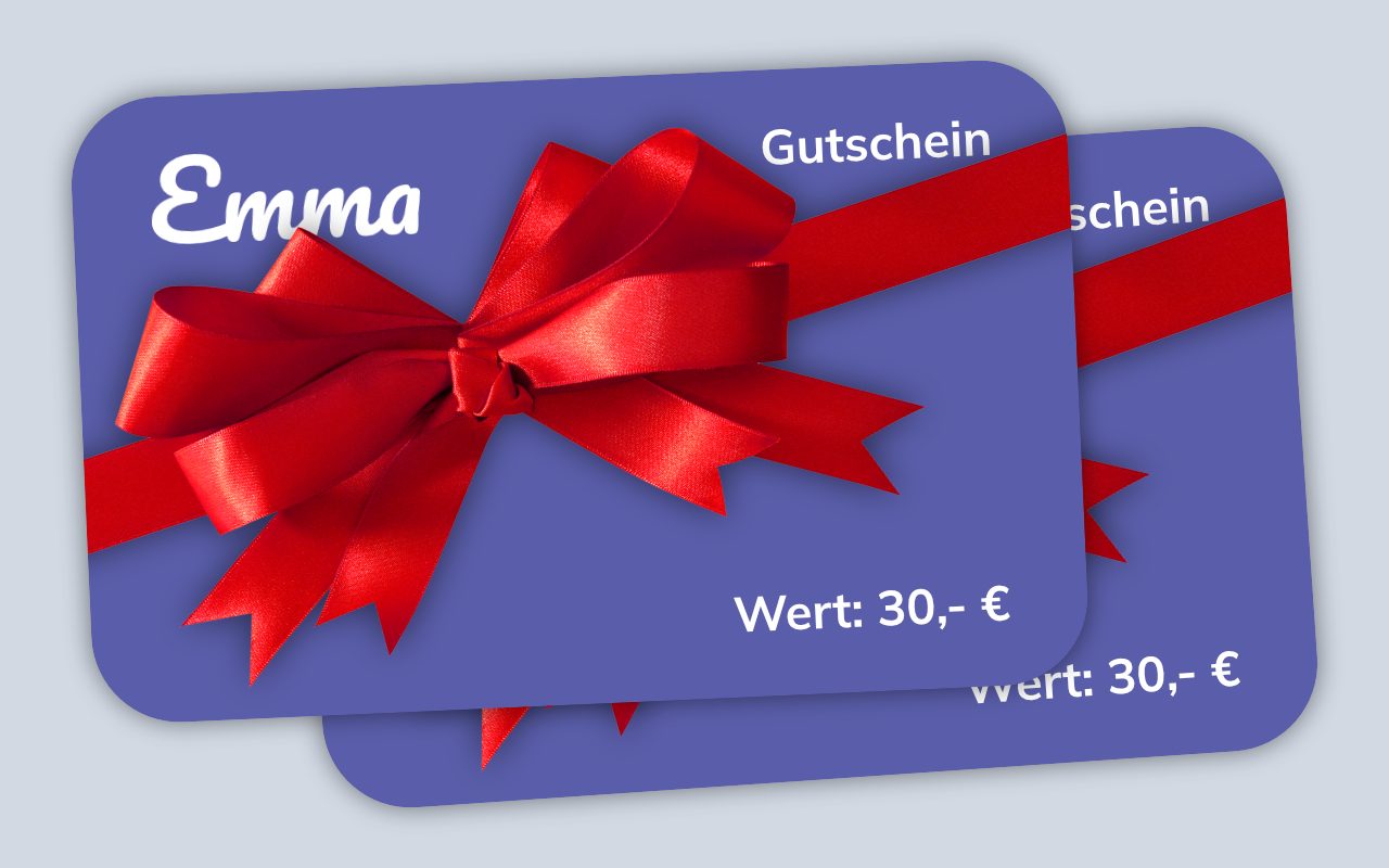 Abbildung von zwei 30,- € Gutscheinen